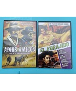 2 Westerns Features: EL FORAJIDO jane Russell , ADIOS AMIGOS Richard Pry... - £14.75 GBP