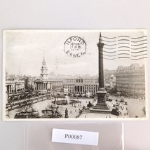 Vintage 1945 Postcard Trafalgar Square London England UK Photo B&amp;W - $14.92
