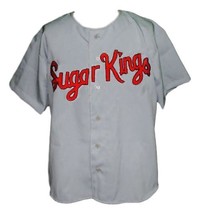 Custom Name # Havana Sugar Kings Baseball Jersey Button Down Grey Any Size - £31.26 GBP