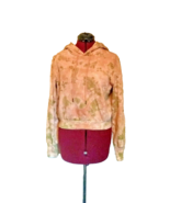 AFRM Hoodie Blush Olive Women Cropped Tie Dye Size Small - $25.95