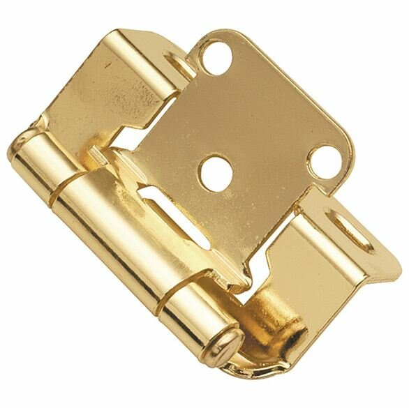 Belwith P2710F-3 Partial Wrap Hinge - Polished Brass, 2-Pack 07855573458... - $2.95