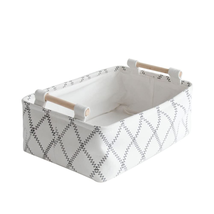 LUFOFOX Decorative Collapsible Rectangular Fabric Storage Bin Organizer ... - £17.92 GBP