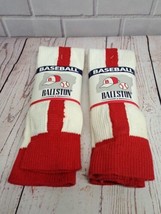 (2 Pair) NWT Ballston Baseball Red Stirrup Two-in-One Socks,  Small 1-2 ... - $12.64