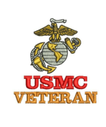USMC Marine Corps Marines Digitized filled embroidery design Digital Dow... - £3.58 GBP