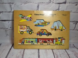 Fisher Price Vintage Wood Puzzle Vehicles 508 Frame Only - £3.98 GBP