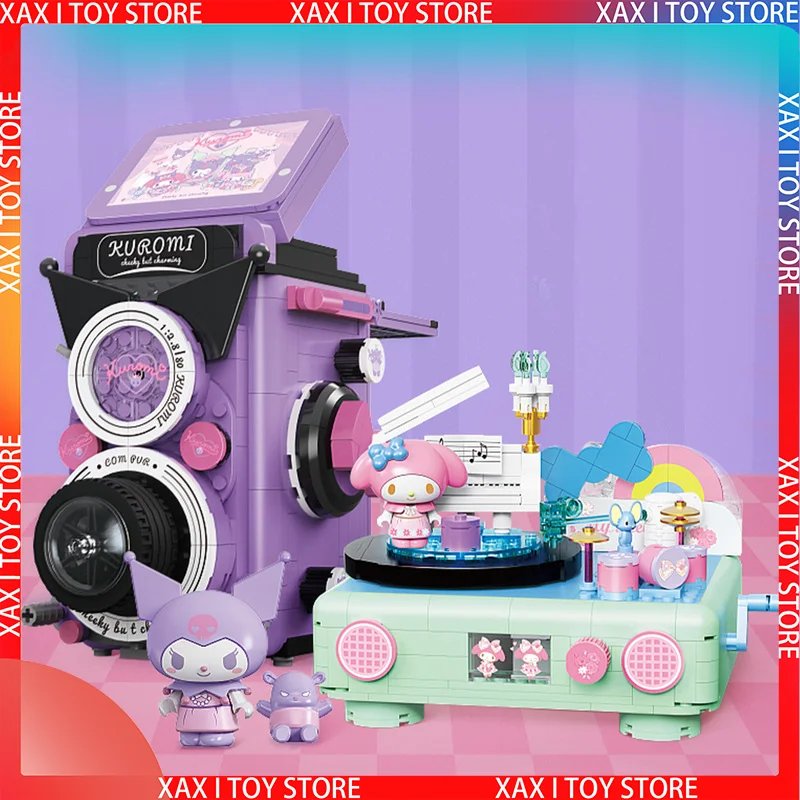 Sanrio Kawaii Kuromi Dual-reverse Camera My Melody Melody Vinyl Record Player - £49.16 GBP+