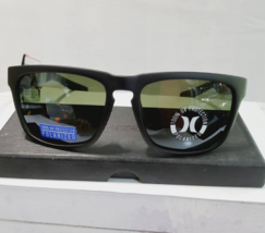 Men&#39;s Hurley Sun Zone 56mm Rounded Square Polarized Sunglasses Color: Black - £33.28 GBP