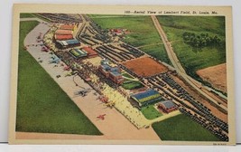 Aerial  View of Lambert Field St Louis Missouri Linen Postcard G7 - £4.71 GBP