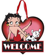 Betty Boop Pudgy Door Wall Hanger Decoration 15.5 x 15&quot; - $640.87 MXN