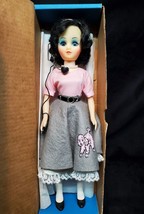 Vintage Telephone People Doll 1950&#39;S Operator Doll - Black Hair Blue Eyes - $49.00