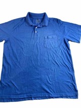 The Foundry Polo Men’s 2XLT Short Sleeve Blue Tall Men Pocket Pullover Shirt - £10.13 GBP