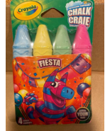 2014 Crayola Washable Sidewalk Chalk Fiesta 4 Pack *NEW* DTB - $7.99