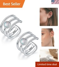 Chic Hypoallergenic Ear Cuff Earrings - Non-Piercing Silver Jewelry for ... - $42.00