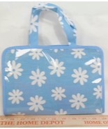 Avon blue &amp; white flower travel bag / cosmetic tote - $27.35 CAD