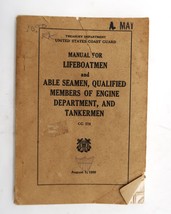 Vtg Coast Gard Dept of Treasury Manual Lifeboatmen CG175 1950 - $49.99