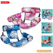 Heavy Duty Inflatable Pool Floats for Adults - Adjustable Comfort &amp; Stab... - $70.24