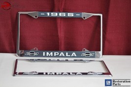 1965 Chevy Impala GM Licensed Front Rear License Plate Holder Retainer Frames - £1,512.65 GBP