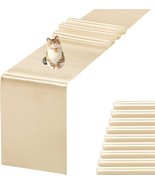 10 Pack Satin Table Runner 12 X 108 Inch Silk Table Runner For, Champagne - $54.86 CAD