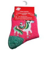 Christmas House Christmas Unicorn Crew  Socks Fits Shoes 1-7 - $160.66 MXN