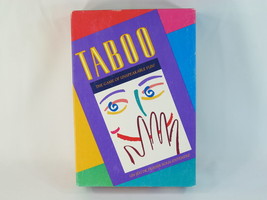 Taboo 1990 Board Game Milton Bradley 100% Complete EUC Bilingual @@@ - £16.83 GBP