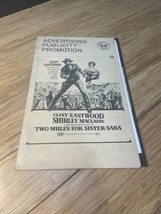 Vintage 1970 Two Mules for Sister Sara Movie Film Cinema Press Kit Eastwood KG - £156.43 GBP