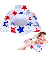 Wenqik 47” Patriotic Inflatable Pool Float With Cup Holder And Two Handl... - $28.49 CAD