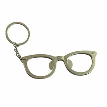 Reading Eye GLASSES Key Chain Keyring Silvertone - £14.40 GBP