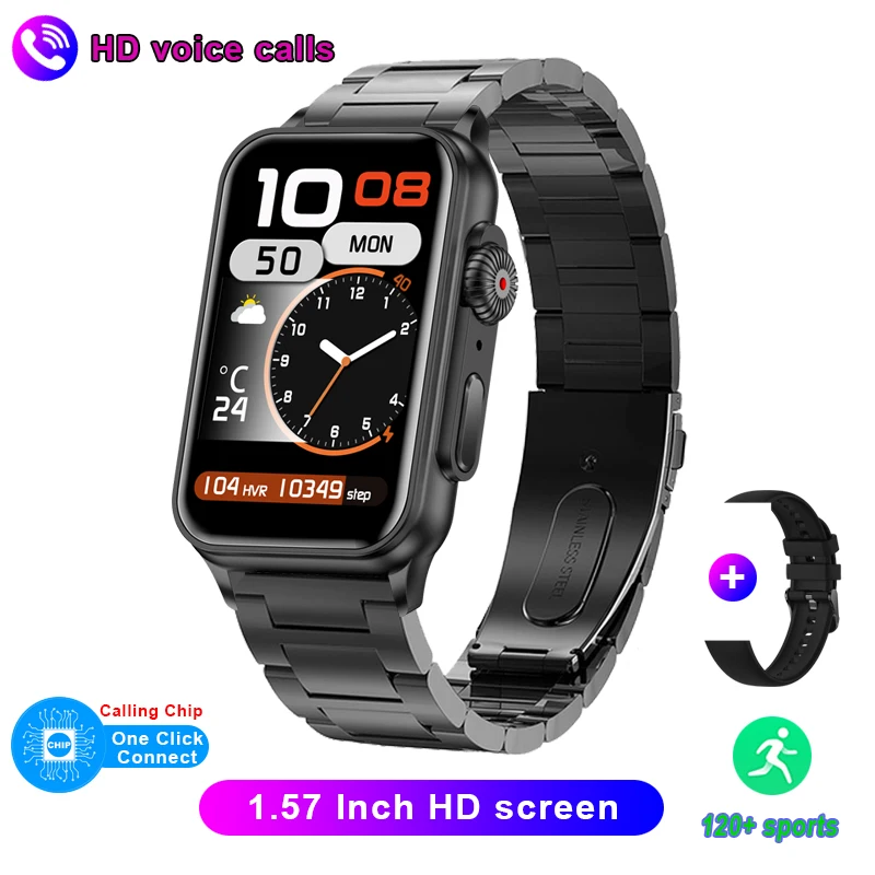 Smart Sports Watch 157Inch HD Screen Heart Rate Fitness Tracker AI Voice Assista - £33.63 GBP