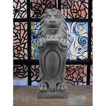 Lion De France with Shield 28" Statue Sculpture for Home or Garden - $246.51