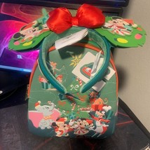Disney Classics Christmas Glow-in-the-Dark Loungefly Mini Backpack Matching Ears - £95.25 GBP