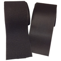 BLACK Sew On Hook and Loop Set fastener tape ~ 6&quot; x 1 foot ft USA - £10.38 GBP