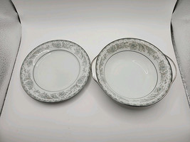 Vtg Noritake China #5609 Belmont Japan Lugged Cereal Bowl &amp; Bread &amp; Butter Plate - $14.80