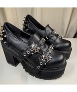 Demonia Assault-38 Chunky Platform Studded Spikes Skulls Mary Jane Goth ... - $1,669.00 MXN