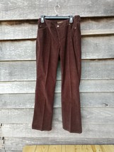 St. John&#39;s Bay Women&#39;s 14 Average Secretly Slender Boot Cut Brown Cordur... - $17.81