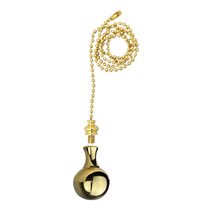 Royal Designs, Inc. Decorative Large Ball with Fan Pull Chain, Polished Brass -  - £18.05 GBP+