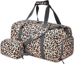 50L Travel Duffle Bag Overnight Bag with Toiletry Bag Weekender Bags for Women w - £56.82 GBP