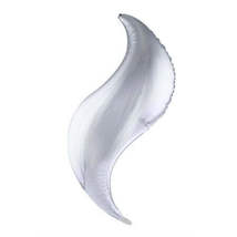 40&quot; Curved Taper Mylar Balloon - Silver - $7.99