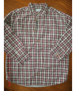 Boys sz S 8 lined plaid button up shirt EUC Canyon River Blues red brown... - £7.94 GBP