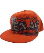 Texas Men&#39;s Fitted Flat Brim Baseball Caps (Texas Off-center Red, Large) - $20.44 CAD