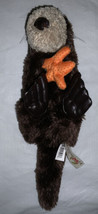 Folkmanis Hand Puppet Sea Otter Orange Starfish 14&quot; Plush Stuffed Animal... - £14.00 GBP