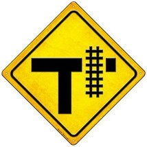 Railroad Crossing Right Novelty Mini Metal Crossing Sign MCX-450 - $16.95