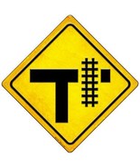 Railroad Crossing Right Novelty Mini Metal Crossing Sign MCX-450 - $16.95