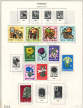 ROMANIA 1964-1969 Very Fine Mint Precancel &amp; Used Stamps Hinged on List: 8 Pages - £7.18 GBP