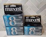 LOT OF 6 MAXELL GX-MP 8mm 120 TAPES P6-120 GX HIGH QUALITY METAL PARTICL... - $44.50