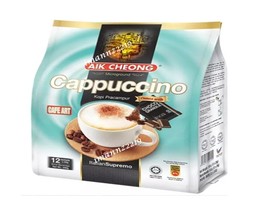 AIK CHEONG Instant White Coffee 3 IN 1 Flavors:Cappuccino-Original-Hazelnut  - $22.22