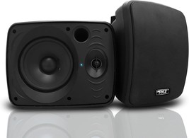 Outdoor Waterproof Wireless Bluetooth Speaker - 5.25 Inch Pair 2-Way, Black - £180.11 GBP
