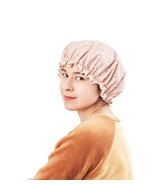 shower hat cap double layer hat salon cover adjustable reusable shower cap - $90.34 MXN