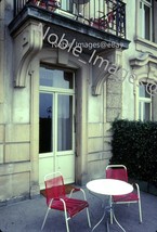 1968 Patio Outside Room Palace Hotel Lucerne Switzerland Ektachrome 126 Slide - £2.71 GBP