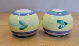 Caleca Carousel Salt &amp; Pepper Hand Painted- Italy Vintage 2.5” tall NO PLUGS - £11.94 GBP