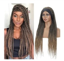 ROSEBONY Braided Wigs Headband Wig for Women 28 Inchs Jumbo Braids Ombre... - $41.58
